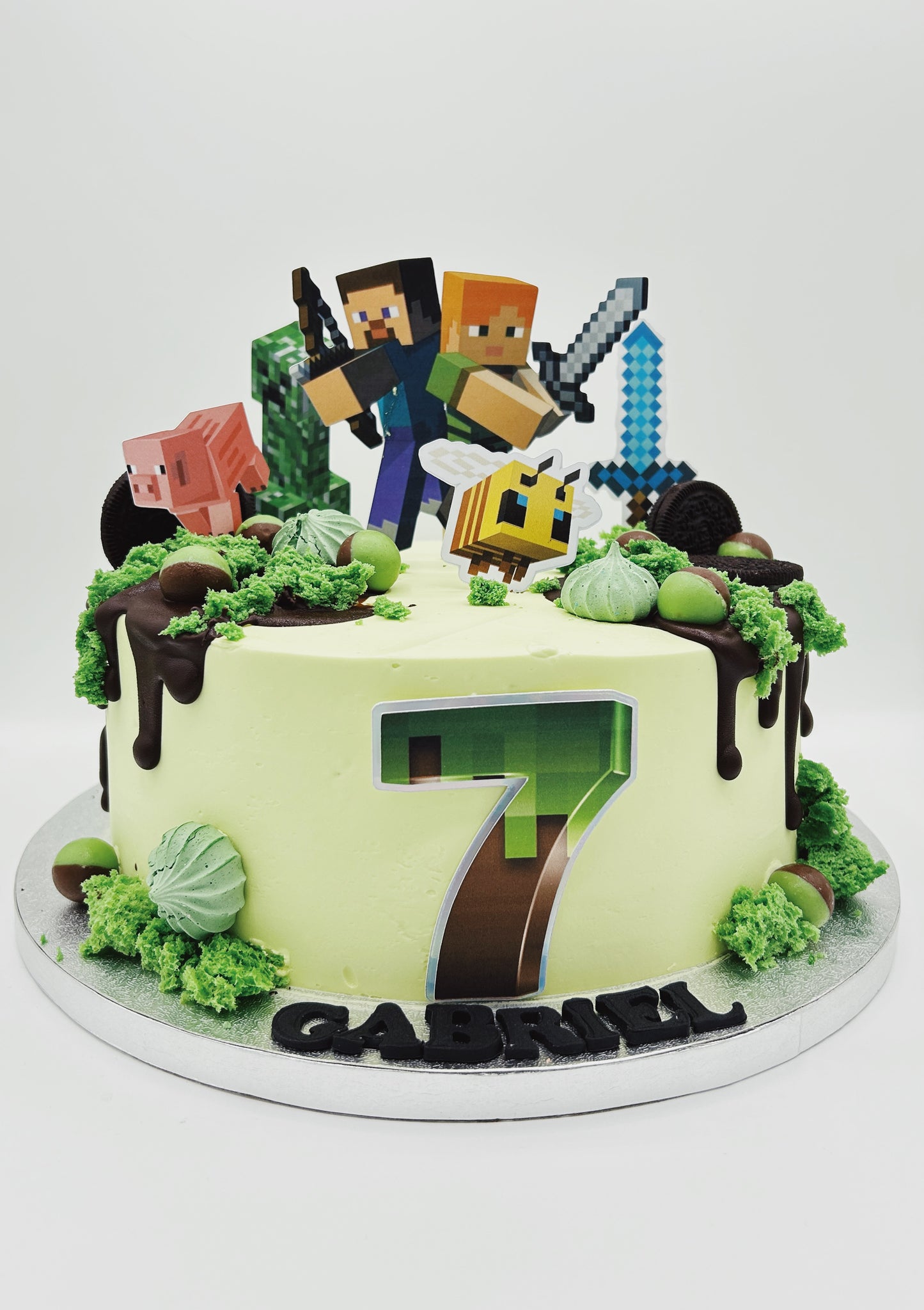 Minecraft birthday cake