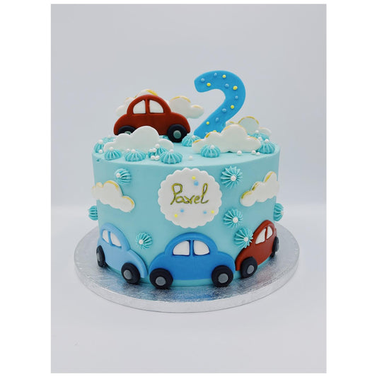 cake with cars