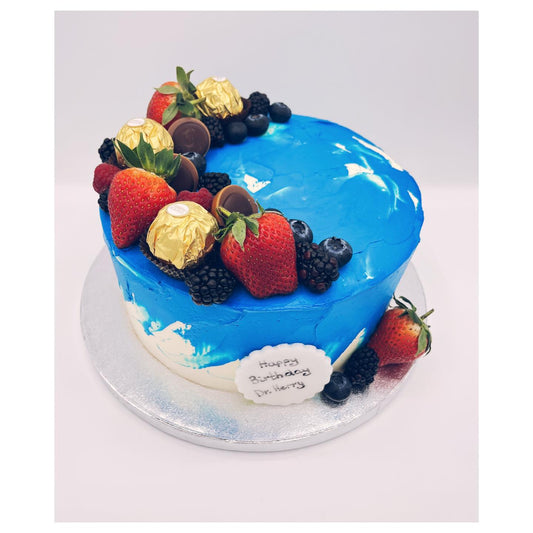 Blue Birthday cake