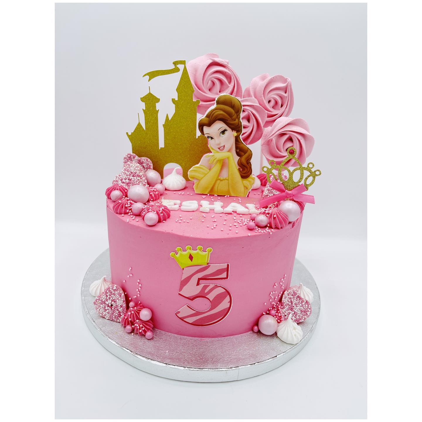 Pink princess cake